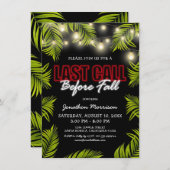 Laatste oproep voor Herfst uitnodiging (Voorkant / Achterkant)