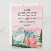 Laatste pad Camp Mountains en Forest Bachelorette Kaart (Voorkant)