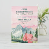 Laatste pad Camp Mountains en Forest Bachelorette Kaart (Staand voorkant)