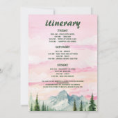 Laatste pad Camp Mountains en Forest Bachelorette Kaart (Achterkant)