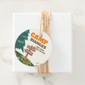 Laatste pad voor de sluier Camp Bachelorette Bedankjes Labels (In situ)