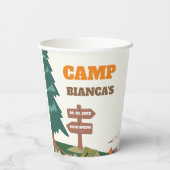 Laatste pad voor de sluier Camp Bachelorette Papieren Bekers (Achterkant)