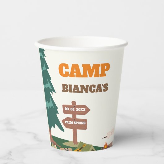 Laatste pad voor de sluier Camp Bachelorette Papieren Bekers (Voorkant)