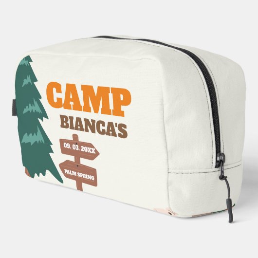 Laatste pad voor de sluier Camp Bachelorette Toilettasje (Rechterhoek)