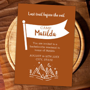 Laatste pad voor de Trail Camping Bachelorette Kaart