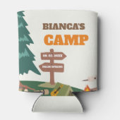 Laatste pad voor de Veil Camp Bachelorette Party Blikjeskoeler (Achterkant)