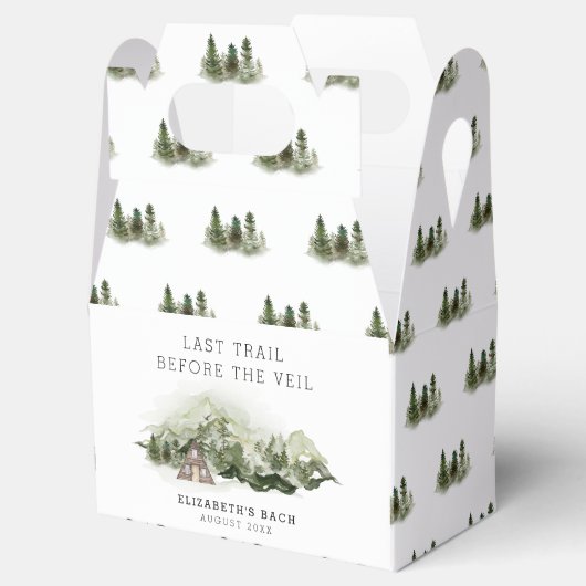 Laatste pad voor het sluier vrijgezellenweekend bedankdoosjes (Geopend)