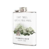 Laatste pad voor het sluier vrijgezellenweekend heupfles (Links)