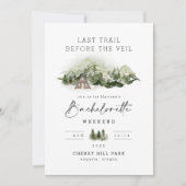 Laatste pad voor het sluier vrijgezellenweekend kaart (Voorkant)