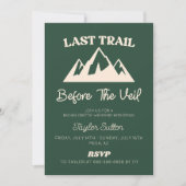 Laatste pad voor het sluier vrijgezellenweekend kaart (Voorkant)