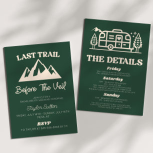 Laatste pad voor het sluier vrijgezellenweekend kaart