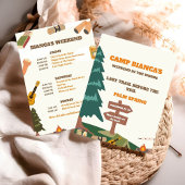 Laatste pad voor het sluier vrijgezellenweekend kaart