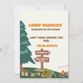 Laatste pad voor het sluier vrijgezellenweekend kaart (Voorkant)