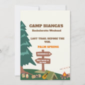 Laatste pad voor het sluier vrijgezellenweekend kaart (Voorkant)