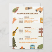 Laatste pad voor het sluier vrijgezellenweekend kaart (Achterkant)