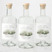 Laatste pad voor het sluier vrijgezellenweekend likeurfles etiket (Flessen)