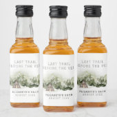 Laatste pad voor het sluier vrijgezellenweekend likeurfles etiket (Flessen)