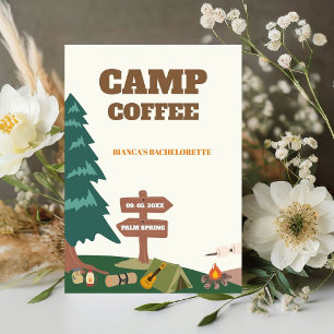 Laatste pad voor het Veil Camp koffiebord Reclamebord Met Voetstuk