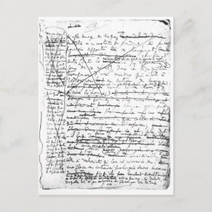 Laatste pagina van "A la Recherche du Temps Perdu" Briefkaart