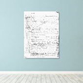 Laatste pagina van "A la Recherche du Temps Perdu" Canvas Afdruk (Insitu (Houten vloer))