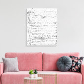Laatste pagina van "A la Recherche du Temps Perdu" Canvas Afdruk (Insitu (Woonkamer))