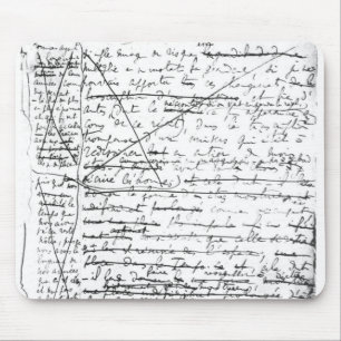 Laatste pagina van "A la Recherche du Temps Perdu" Muismat