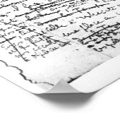 Laatste pagina van "A la Recherche du Temps Perdu" Poster (Hoek)