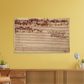 Laatste pagina van de Kunst van Fugue, 1740 Canvas Afdruk (Insitu (Woonkamer))