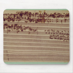 Laatste pagina van de Kunst van Fugue, 1740 Muismat