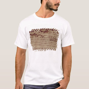 Laatste pagina van de Kunst van Fugue, 1740 T-shirt