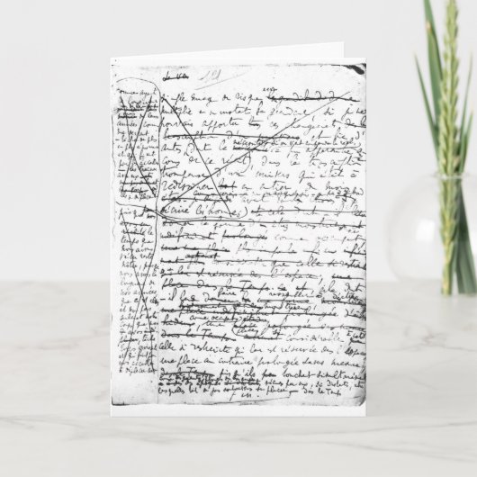 Laatste pagina van 'La Recherche du Temps Perdu' Kaart (Voorkant)