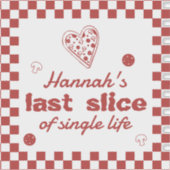 Laatste plak Single Life Pizza Box Bach Label (Voorkant)