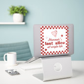 Laatste plak Single Life Pizza Box Bach Label (Laptop op bureau)