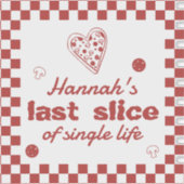 Laatste plakje Single Life Pizza Box Bach Label (Voorkant)