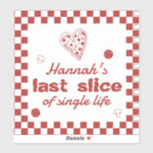 Laatste plakje Single Life Pizza Box Bach Label (Vel)