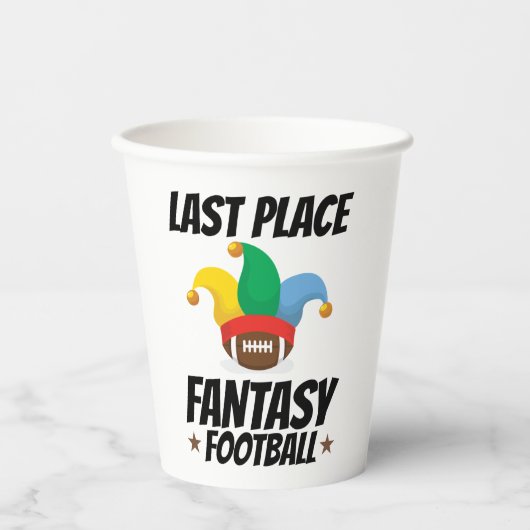 Laatste plek Fantasy Football Papieren Bekers (Voorkant)