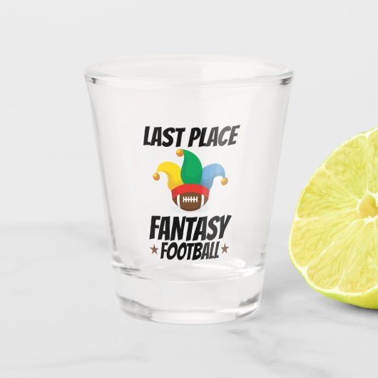 Laatste plek Fantasy Football Shot Glas (Voorkant)