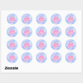 Laatste Plons Zwembad Bruidsfeest Ronde Sticker (Vel)