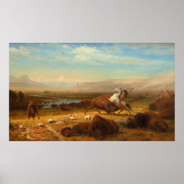 Laatste Poster van Buffalo - Albert Bierstadt Fine