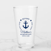 Laatste redding voor de Veil Nautical Bachelor Par Glas (Voorkant)