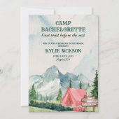 Laatste reis Kamp Bergen en bossen vrijgezellenfee Kaart (Voorkant)