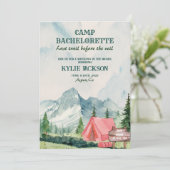 Laatste reis Kamp Bergen en bossen vrijgezellenfee Kaart (Staand voorkant)