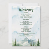 Laatste reis Kamp Bergen en bossen vrijgezellenfee Kaart (Achterkant)