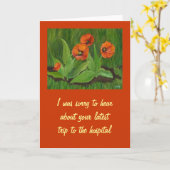 Laatste reis naar de ziekenhuisKaart Kaart (Gele Bloem)