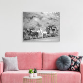 Laatste reis van de "Deadwood Coach" foto Canvas Afdruk (Insitu (Woonkamer))