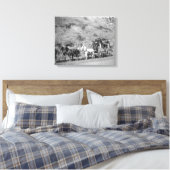 Laatste reis van de "Deadwood Coach" foto Canvas Afdruk (Insitu (Slaapkamer))