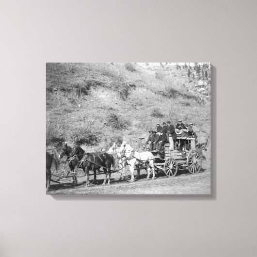 Laatste reis van de "Deadwood Coach" foto Canvas Afdruk (Voorkant)