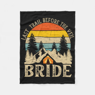 Laatste Reis Voor De Sluier Bruid Retro Kamp Bache Fleece Deken