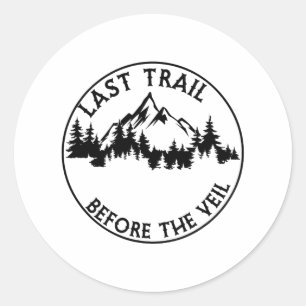 Laatste Reis Voor De Sluier Bruidsmeisje Van De Ba Ronde Sticker