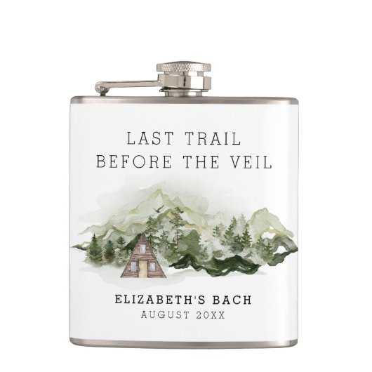 Laatste Reis Voor De Sluier Meidenavond Heupfles (Voorkant)